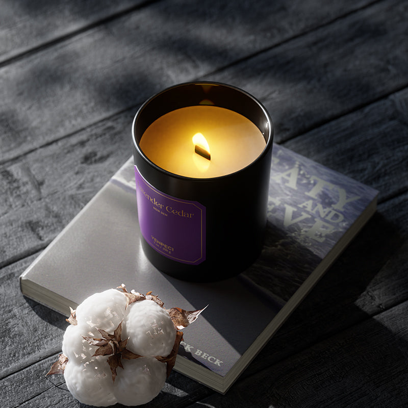 VENPECI Sensory Atlas Collection Scented Candle with Glass Cloche